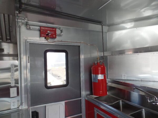 8.5' x 16' Concession Food Victory Red Trailer With Appliances - Image 12