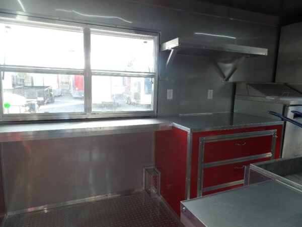 8.5' x 16' Concession Food Victory Red Trailer With Appliances - Image 16