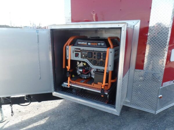 8.5' x 16' Concession Food Victory Red Trailer With Appliances - Image 3