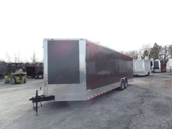 Enclosed 8.5x28 Med. Charcoal Equipment Trailer Storage - Image 2