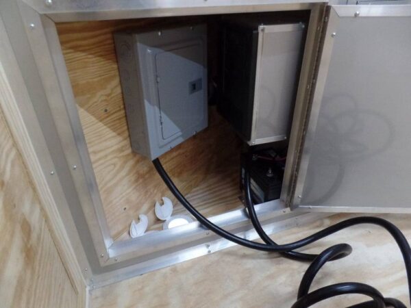Enclosed 8.5x28 Med. Charcoal Equipment Trailer Storage - Image 10
