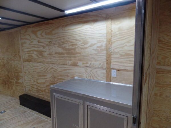 Enclosed 8.5x28 Med. Charcoal Equipment Trailer Storage - Image 9
