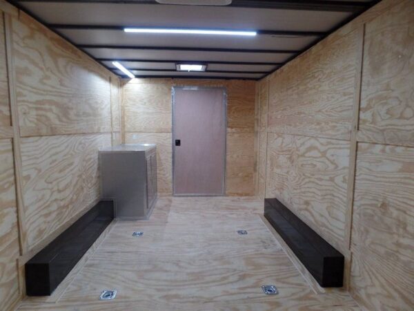 Enclosed 8.5x28 Med. Charcoal Equipment Trailer Storage - Image 7