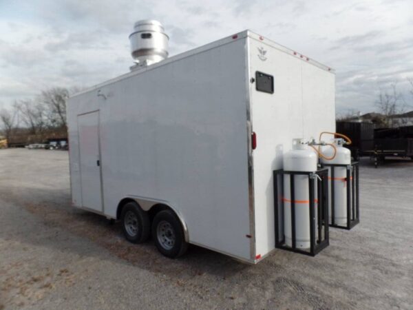 8.5' x 16' Concession Food Trailer White With Appliances - Image 10