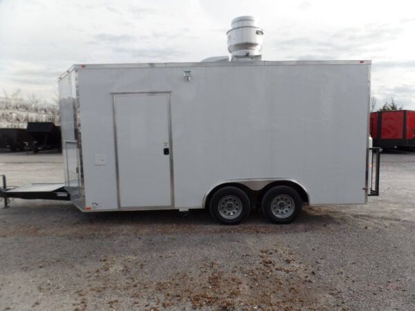 8.5' x 16' Concession Food Trailer White With Appliances - Image 19