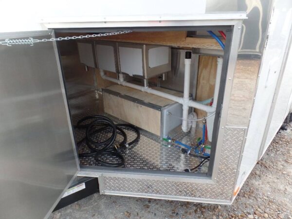 8.5' x 16' Concession Food Trailer White With Appliances - Image 17