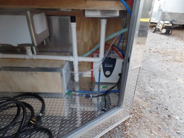 8.5' x 16' Concession Food Trailer White With Appliances - Image 14