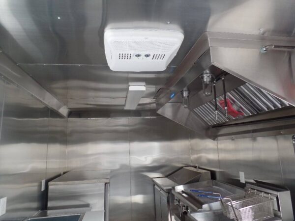 8.5' x 16' Concession Food Trailer White With Appliances - Image 7