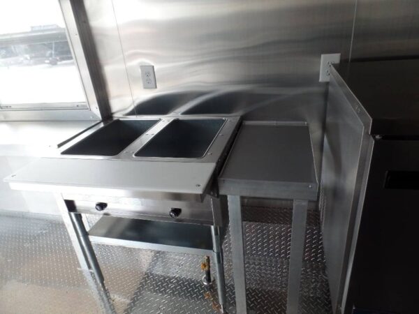 8.5' x 16' Concession Food Trailer White With Appliances - Image 18