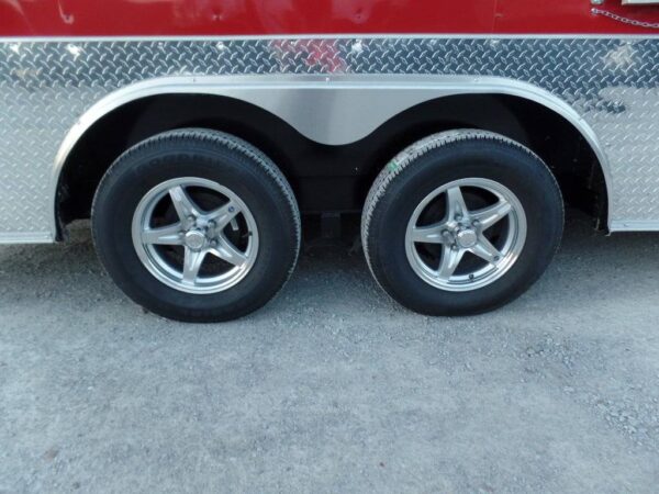 8.5' x 16' Red Concession Food Catering Event Trailer - Image 29
