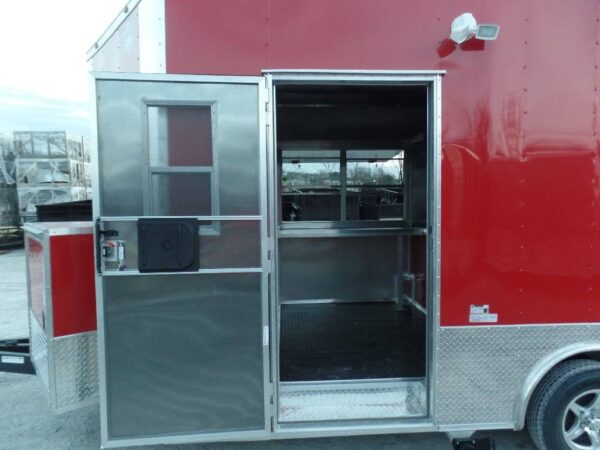 8.5' x 16' Red Concession Food Catering Event Trailer - Image 21