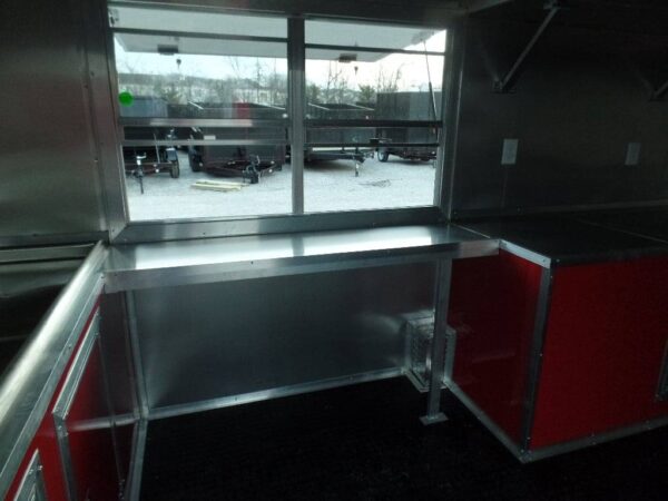 8.5' x 16' Red Concession Food Catering Event Trailer - Image 23