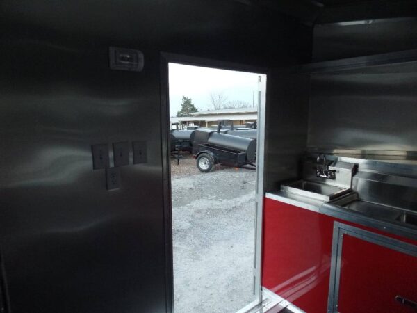8.5' x 16' Red Concession Food Catering Event Trailer - Image 28