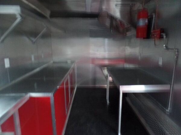 8.5' x 16' Red Concession Food Catering Event Trailer - Image 8