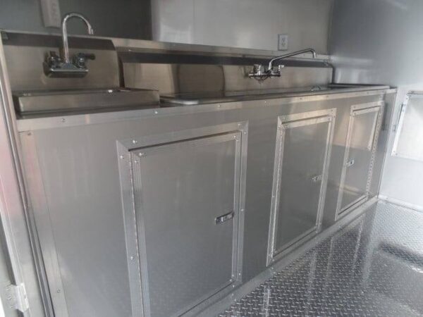 8.5' x 16' Concession Food Trailer White Pizza Event Catering - Image 19