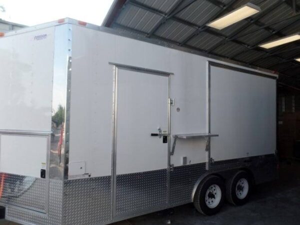 8.5' x 16' Concession Food Trailer White Pizza Event Catering - Image 24