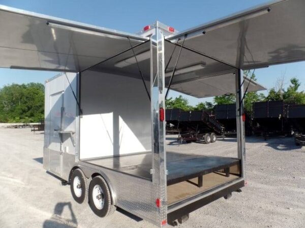 8.5' x 16' Concession Food Trailer White Pizza Event Catering - Image 25