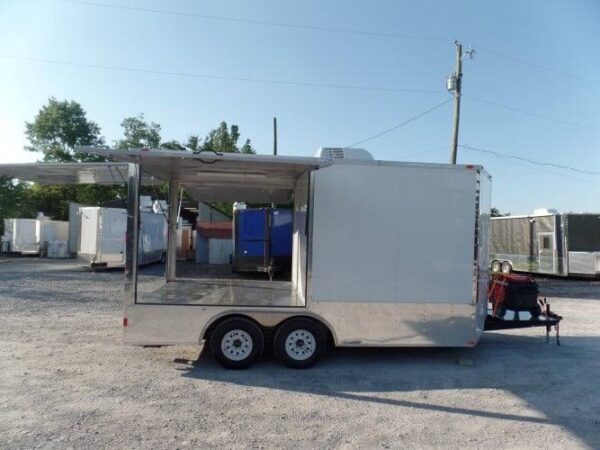8.5' x 16' Concession Food Trailer White Pizza Event Catering - Image 4