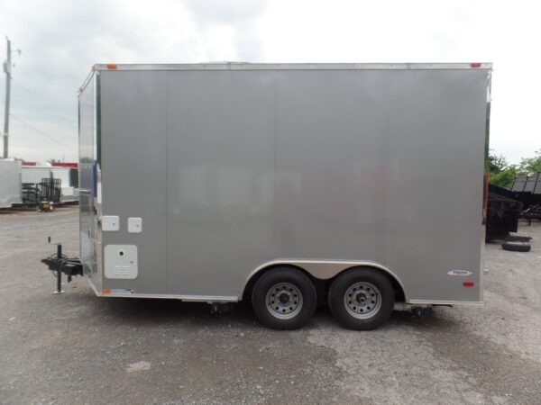 8.5' x 14' Concession Trailer Silver Food Event Catering - Image 25