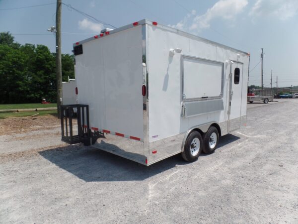 8.5' x 16' Concession Food Trailer White Event Catering - Image 24