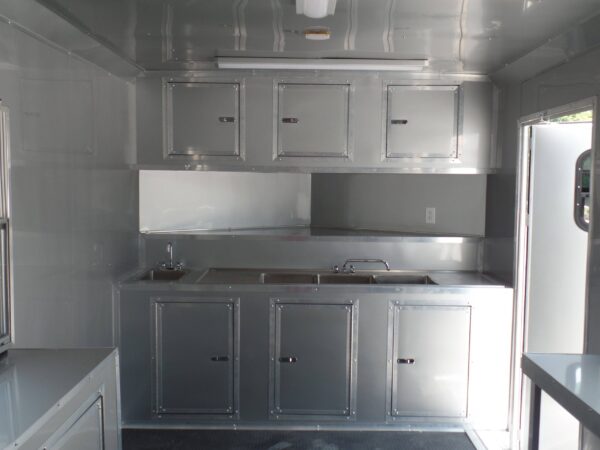 8.5' x 16' Concession Food Trailer White Event Catering - Image 27