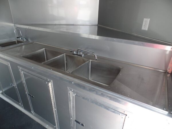 8.5' x 16' Concession Food Trailer White Event Catering - Image 25