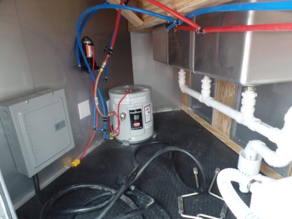 8.5' x 16' Concession Food Trailer White Event Catering - Image 33