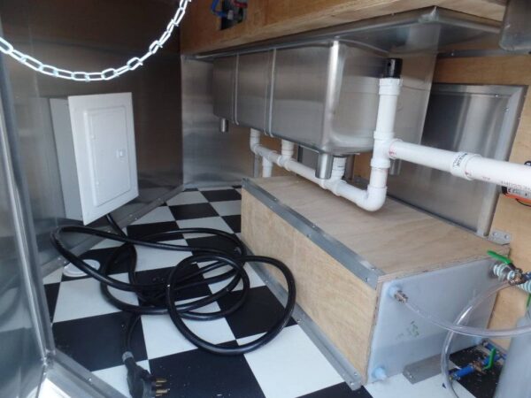 8.5' x 16' Lime Green Concession Food Catering Trailer - Image 4