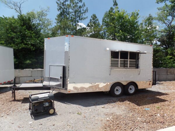 8.5' x 16' Concession Food Trailer White Event Catering - Image 30