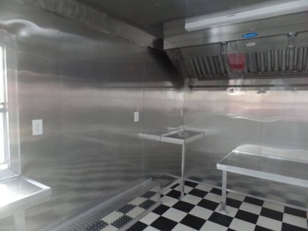 8.5' x 16' Lime Green Concession Food Catering Trailer - Image 10