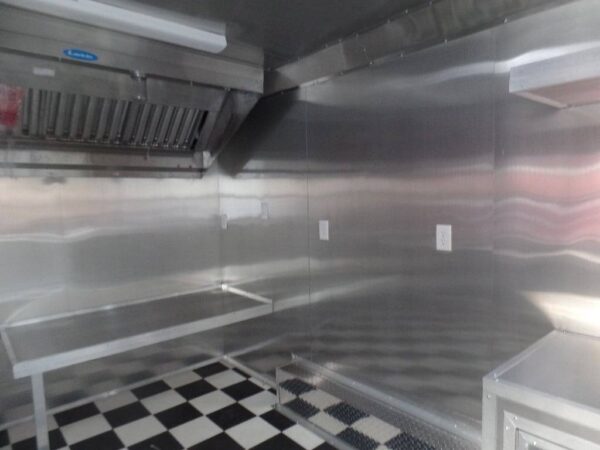 8.5' x 16' Lime Green Concession Food Catering Trailer - Image 18