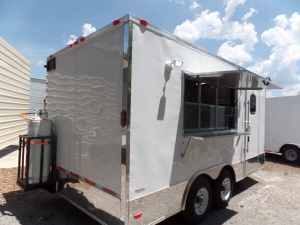 8.5' x 16' Concession Food Trailer White Event Catering - Image 29