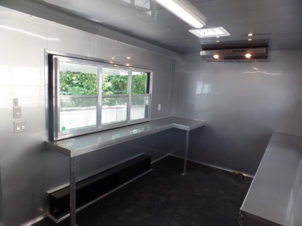 8.5' x 16' Concession Food Trailer White Event Catering - Image 37
