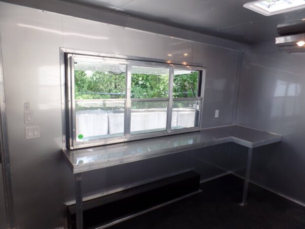 8.5' x 16' Concession Food Trailer White Event Catering - Image 34