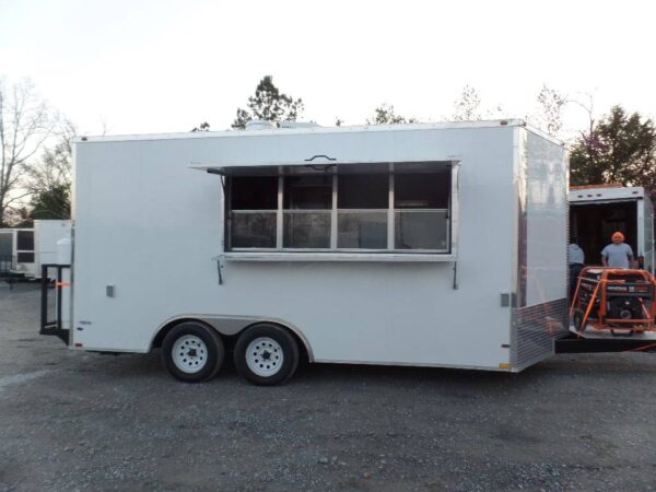 8.5' x 16' Concession Food Trailer With Appliances