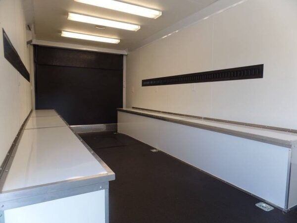 Custom Enclosed Trailer 8.5 X 24 White Storage - Image 7