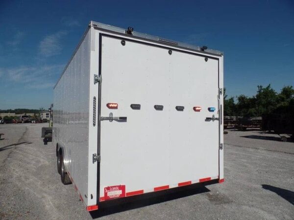 Custom Enclosed Trailer 8.5 X 24 White Storage - Image 2