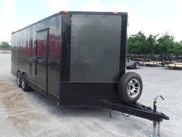 Enclosed Trailer 8.5' X 20' Charcoal Grey Storage - Image 4