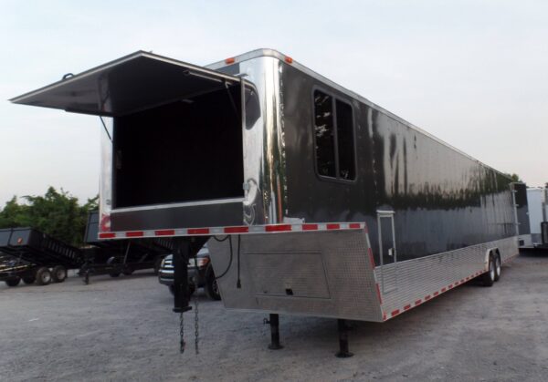 8.5 X 48 Charcoal Grey Enclosed Trailer Storage - Image 2