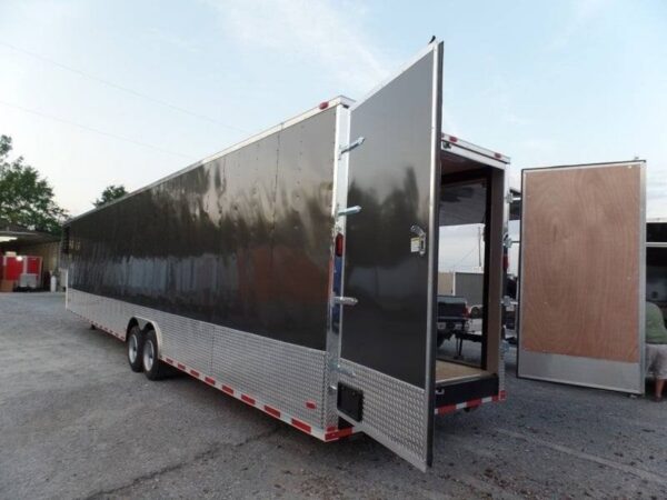 8.5 X 48 Charcoal Grey Enclosed Trailer Storage - Image 9