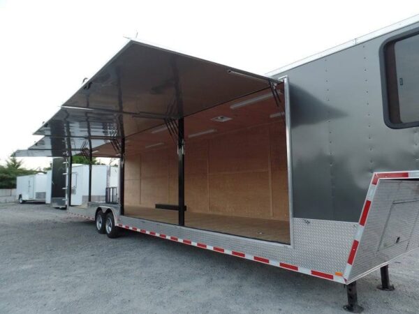 8.5 X 48 Charcoal Grey Enclosed Trailer Storage - Image 5