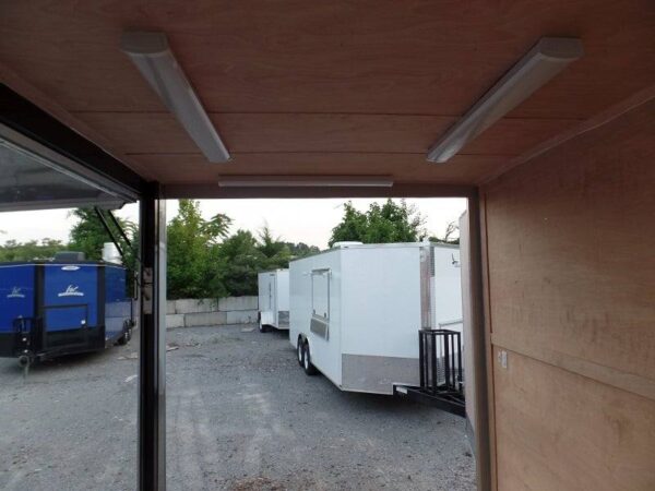 8.5 X 48 Charcoal Grey Enclosed Trailer Storage - Image 12