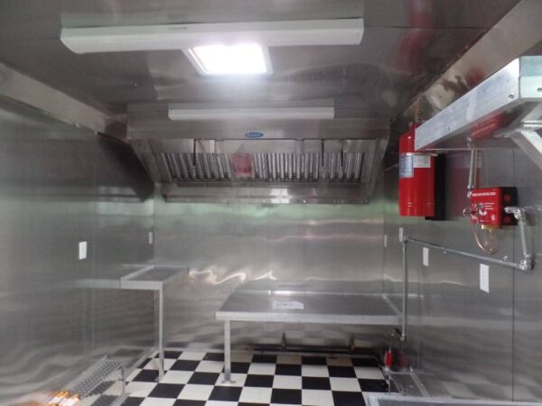 8.5' x 16' Lime Green Concession Food Catering Trailer - Image 20