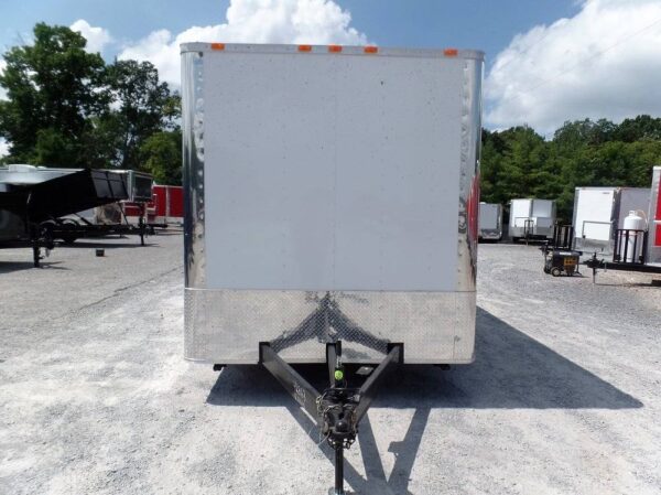 Custom Enclosed Trailer 8.5 X 24 White Storage - Image 3