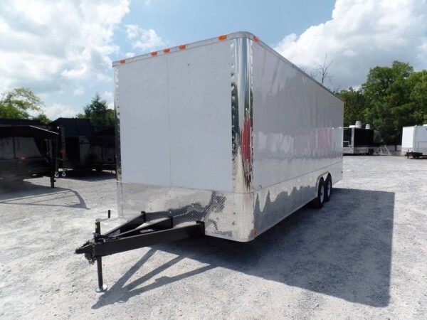 Custom Enclosed Trailer 8.5 X 24 White Storage - Image 2