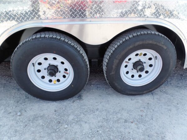 Custom Enclosed Trailer 8.5 X 24 White Storage - Image 15