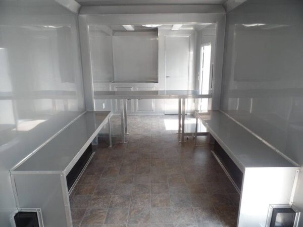 Custom Enclosed Trailer 8.5 X 24 White Storage - Image 16