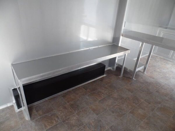 Custom Enclosed Trailer 8.5 X 24 White Storage - Image 12