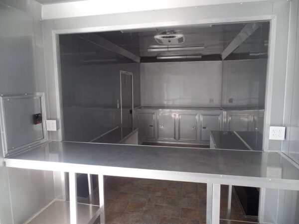 Custom Enclosed Trailer 8.5 X 24 White Storage - Image 9