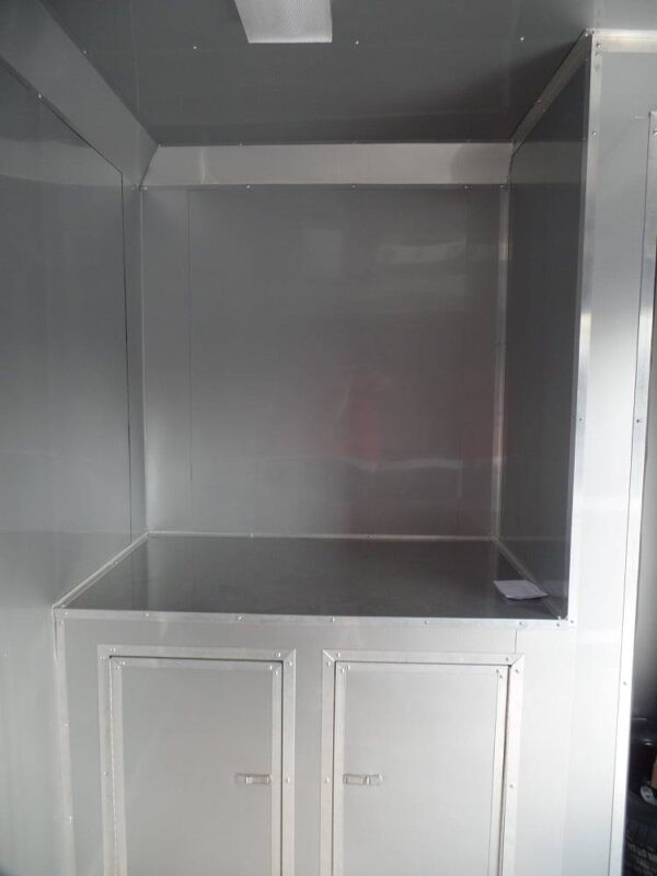Custom Enclosed Trailer 8.5 X 24 White Storage - Image 19